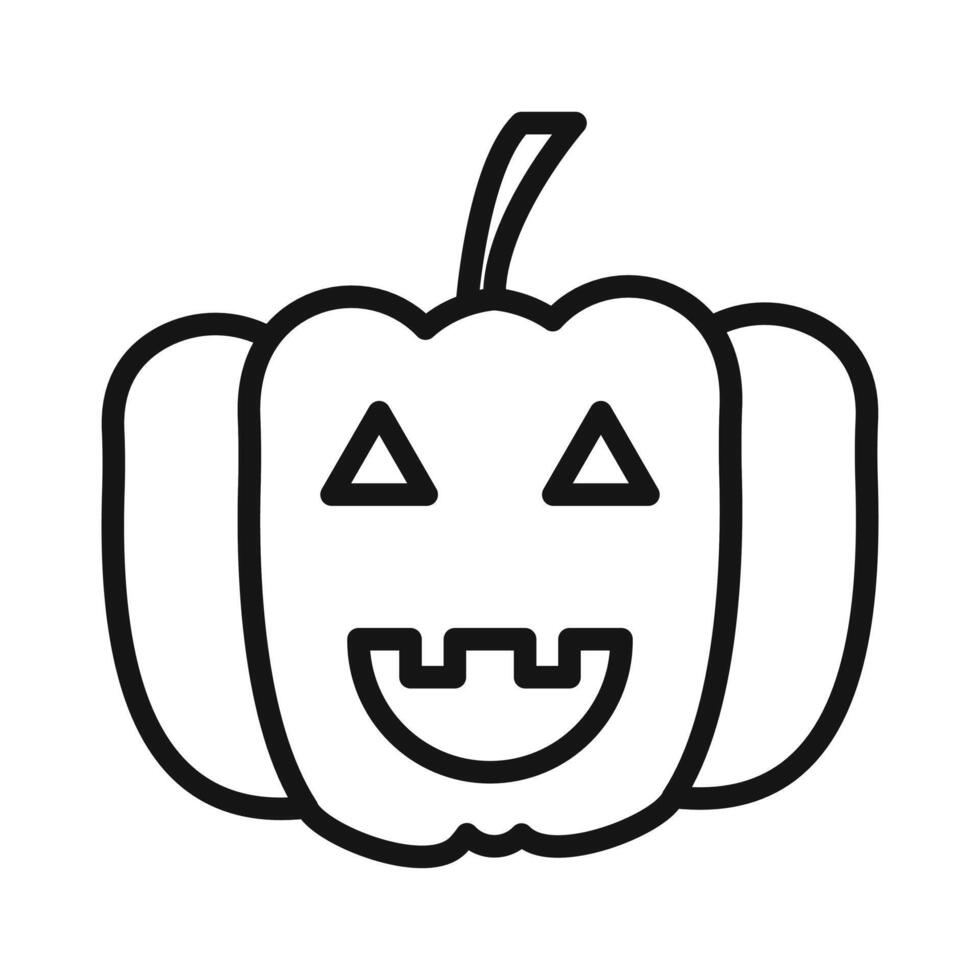 Halloween pumpkin icon vector