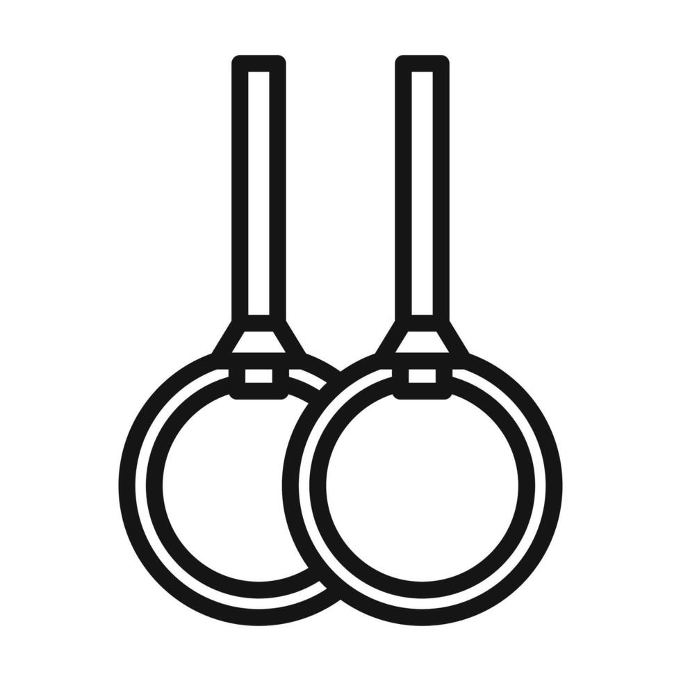 Gymnastic ring icon vector