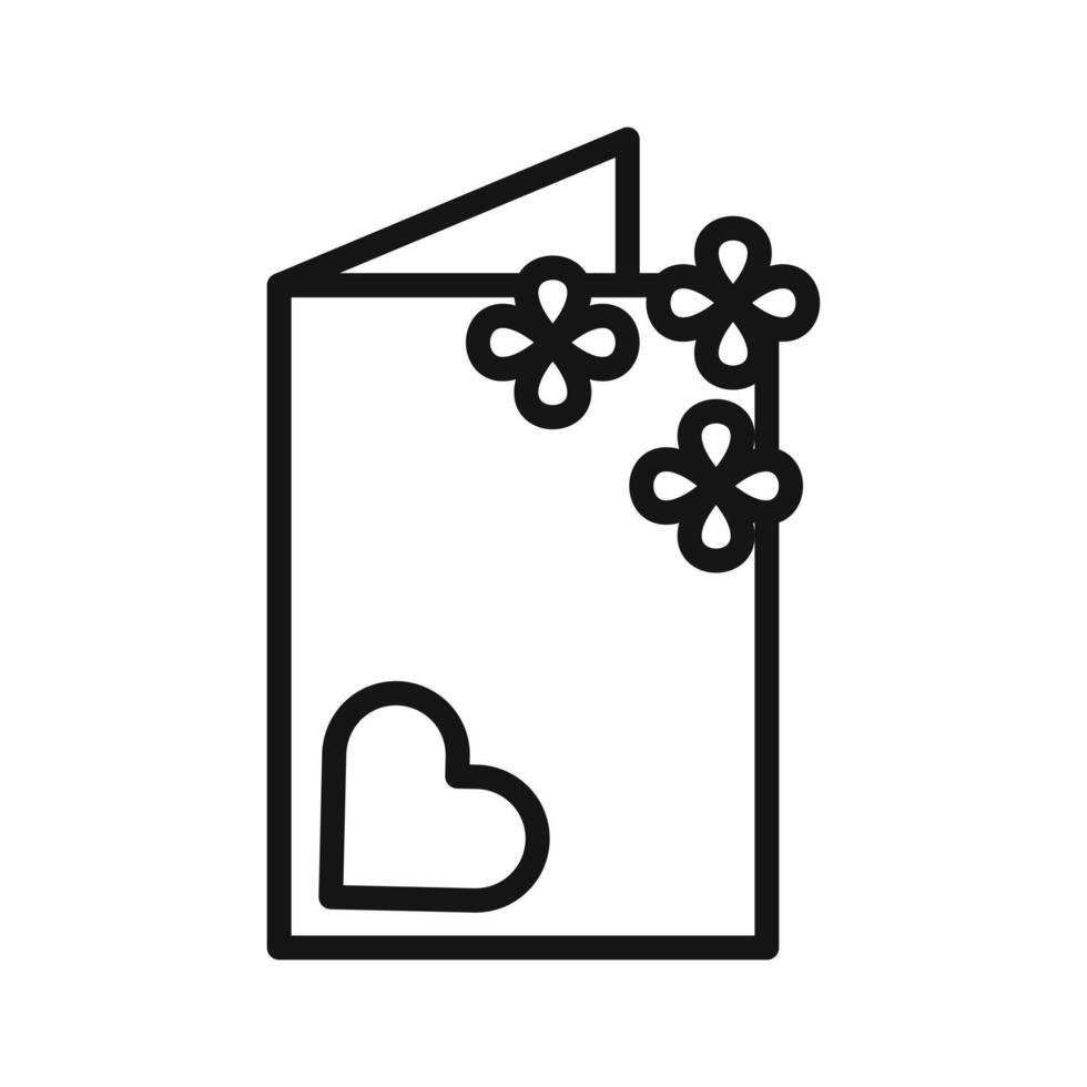 Greeting card icon vector