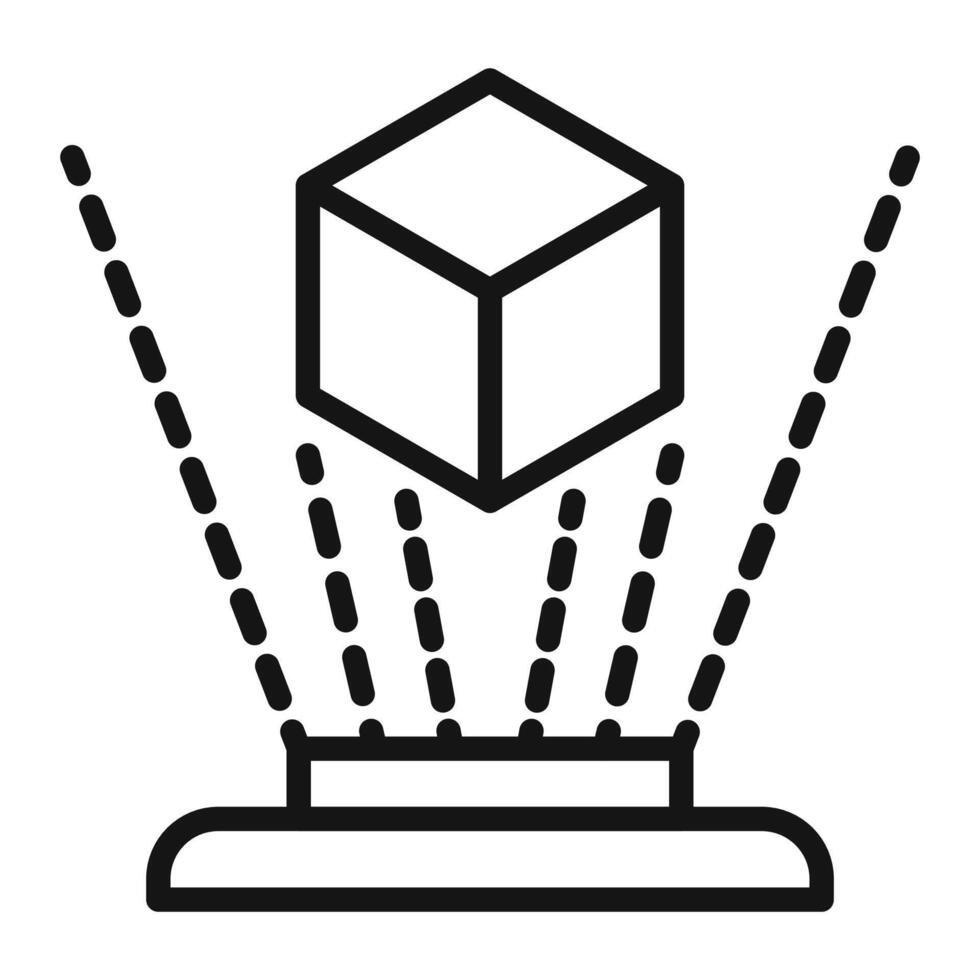 Holographic Display icon vector