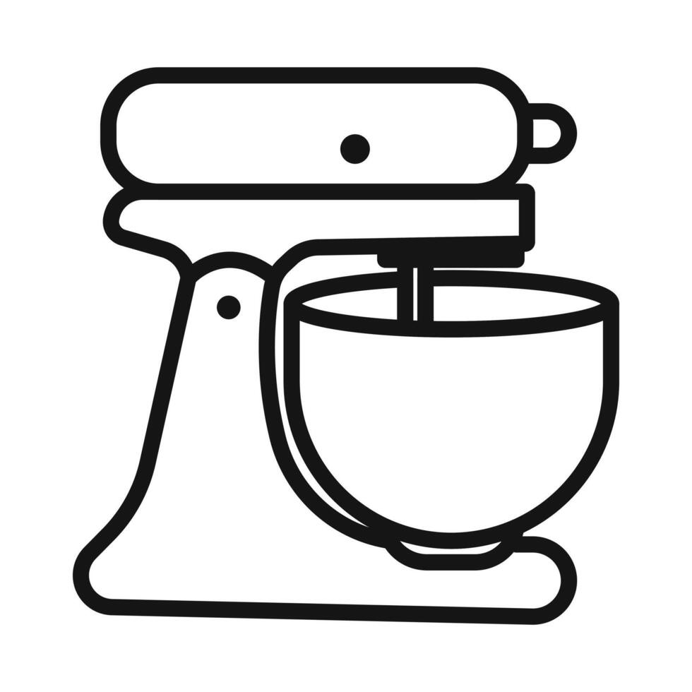 Mixer icon Black line art vector