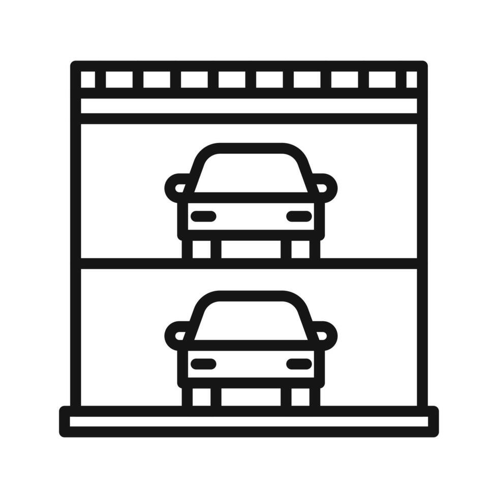 Multi Storey Parking icon vector