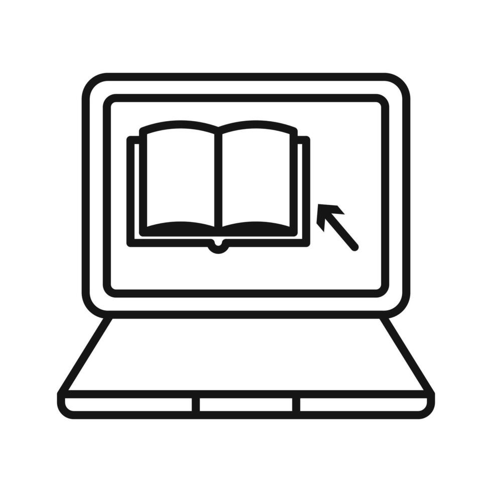 Online library icon vector