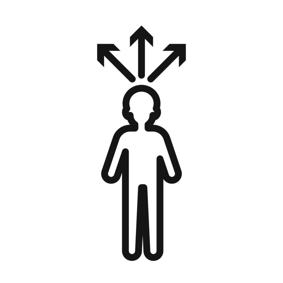 People direction icon vector