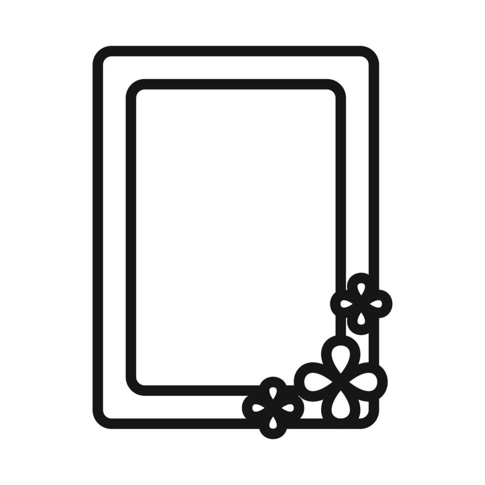 Photo frame icon vector