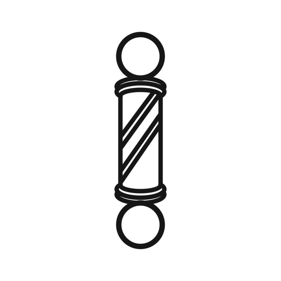 barber pole icon vector