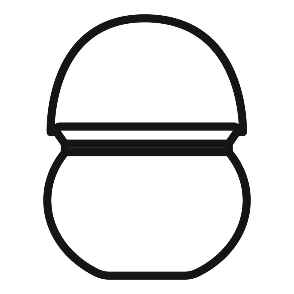 caudron icon Black line art vector