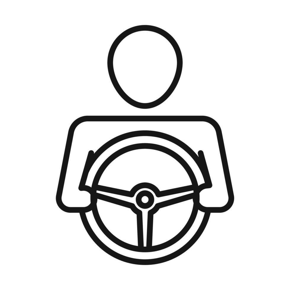 car driver icon vector