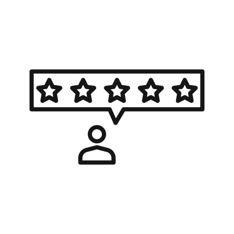 customer product rating icon vector