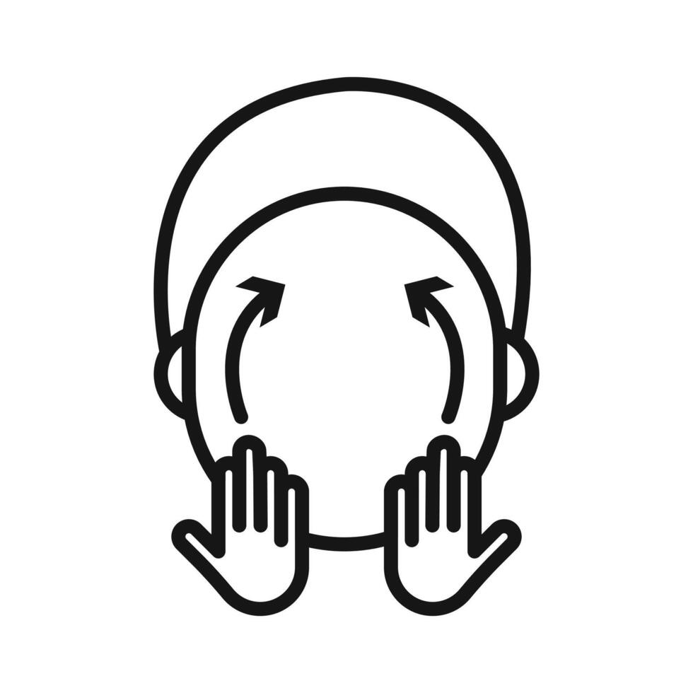 face massage icon vector