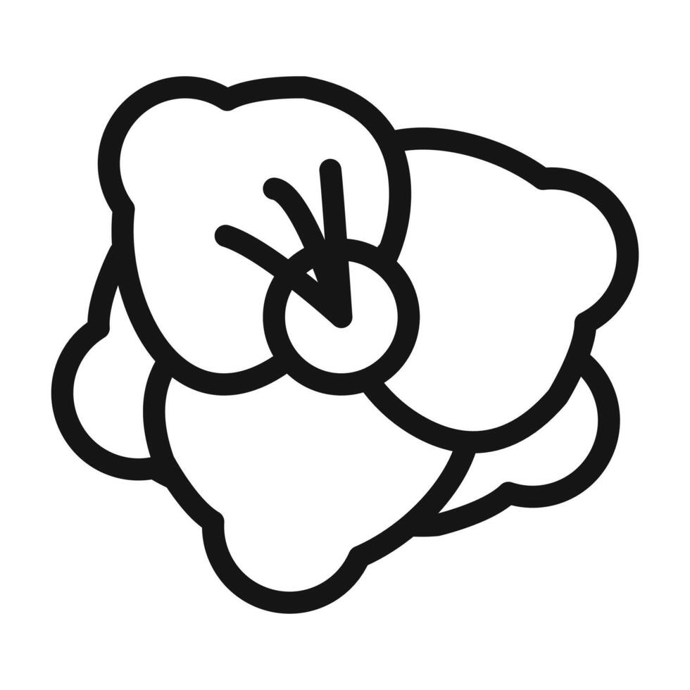 gladiolus icon Black line art vector