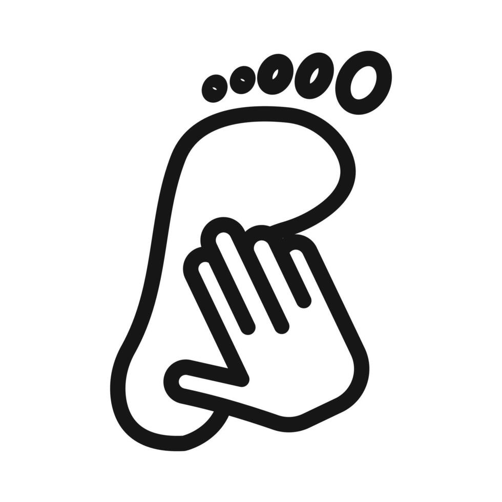 hand and foot icon vector