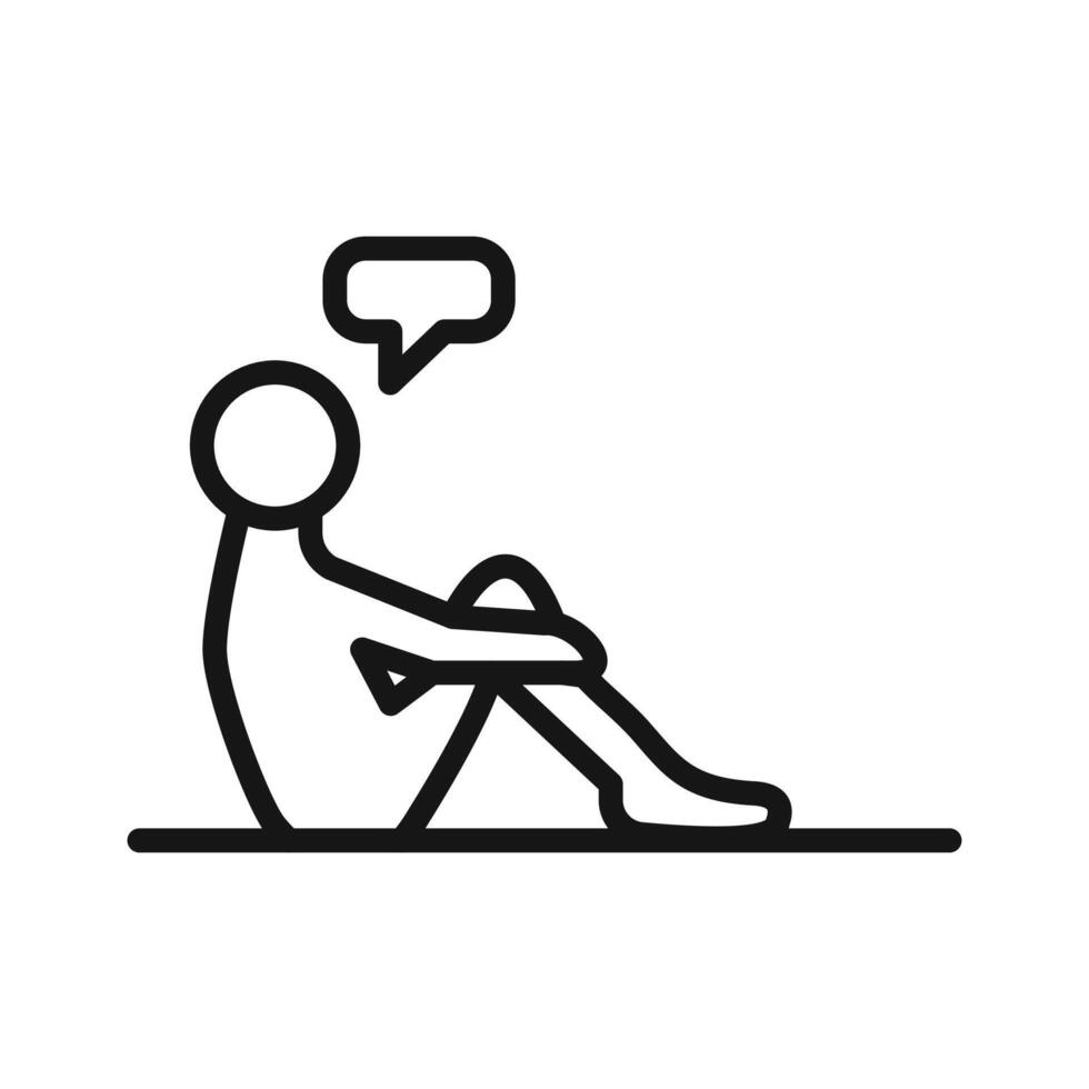 helpless human icon vector