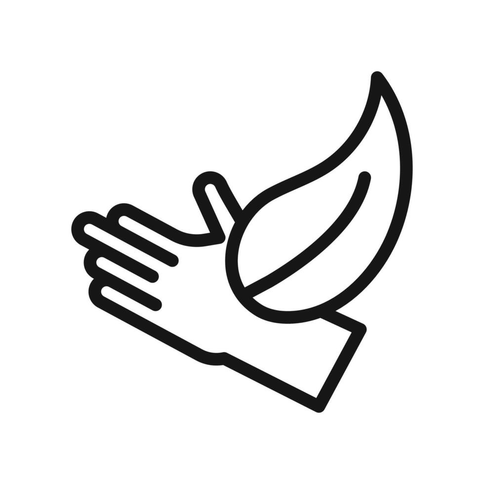 hypoallergenic icon Black line art vector