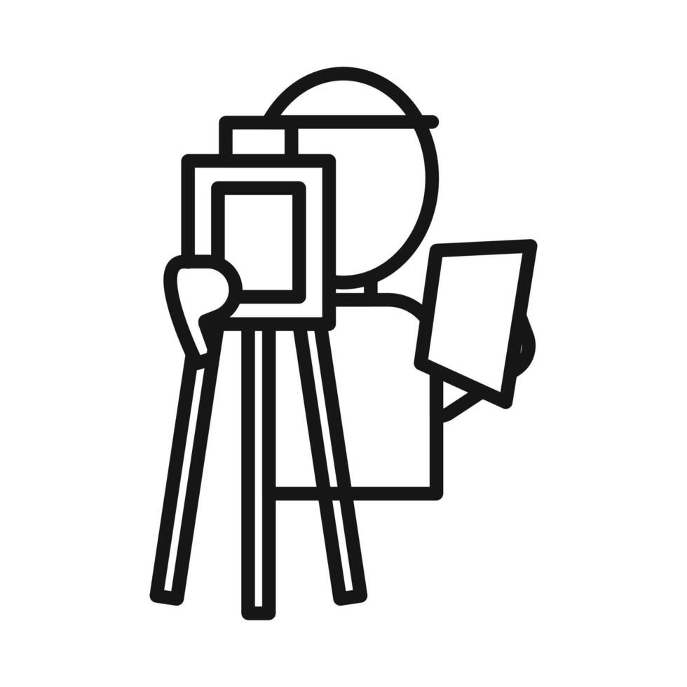 land surveyor icon vector