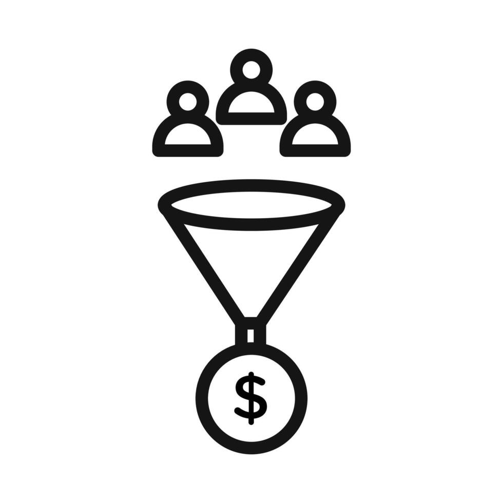 lead conversion icon vector