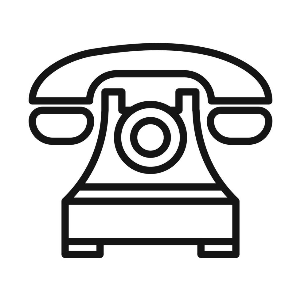 old phone icon vector