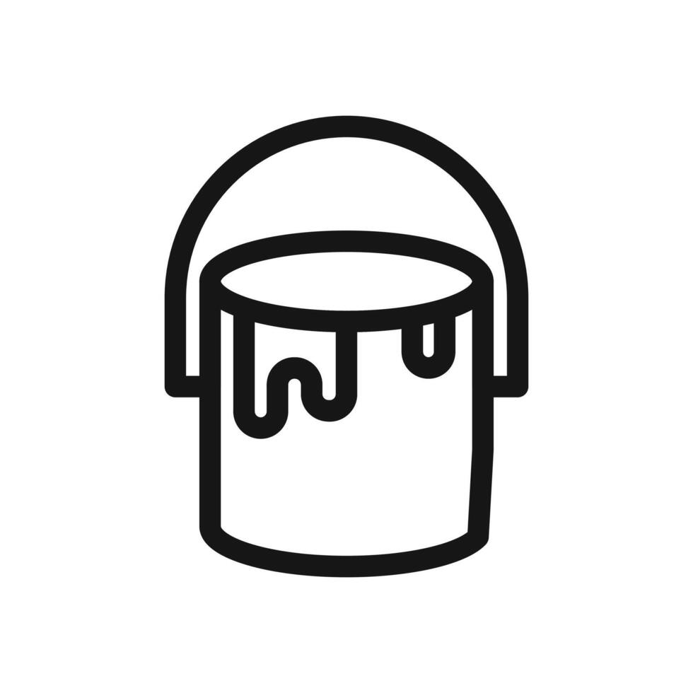 paint bucket icon vector