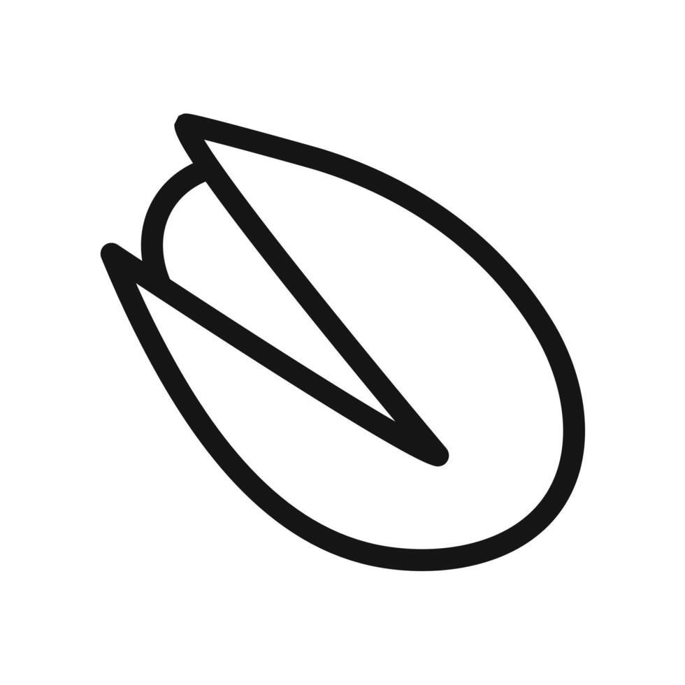 pistachio icon Black line art vector