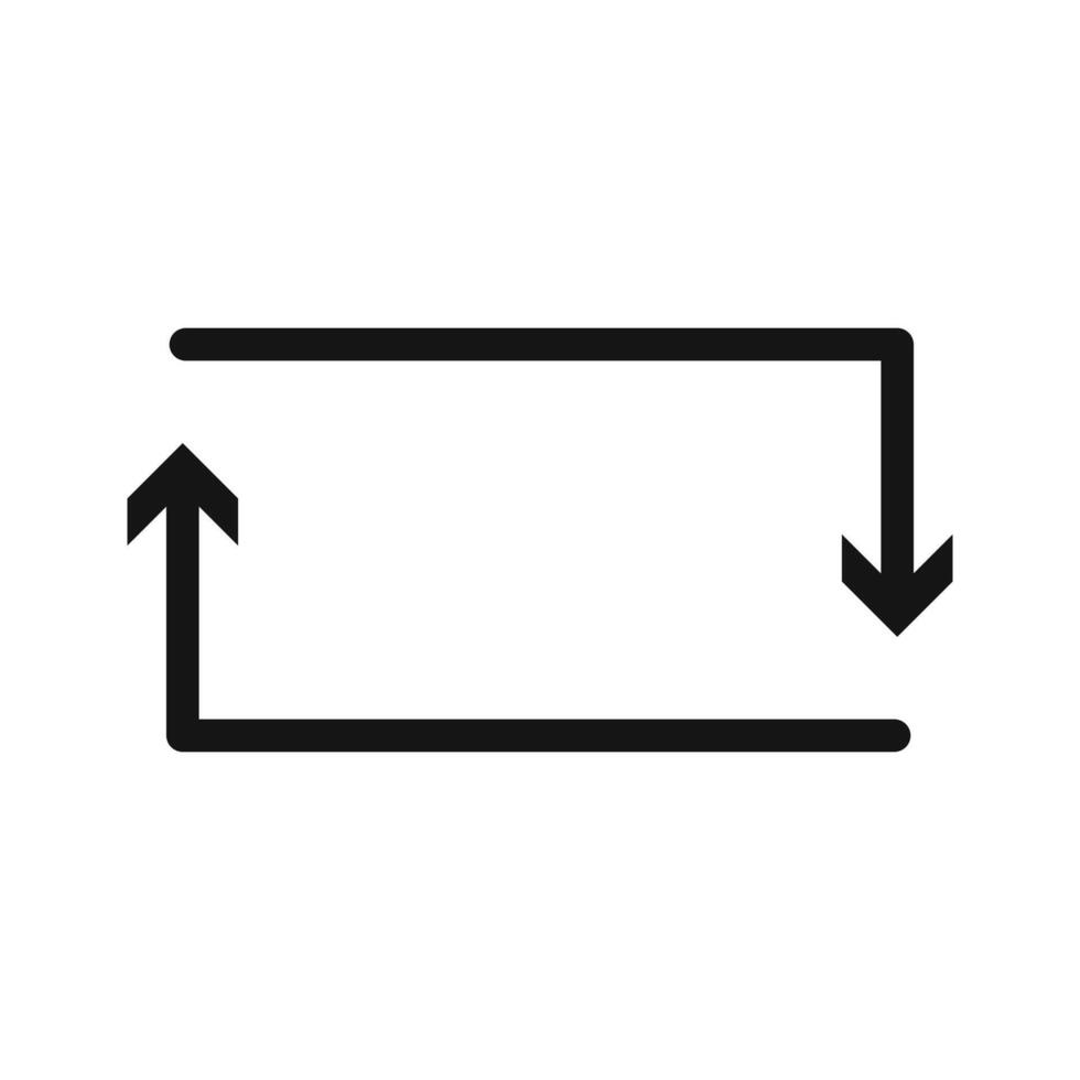 Repeat reload arrow icon vector