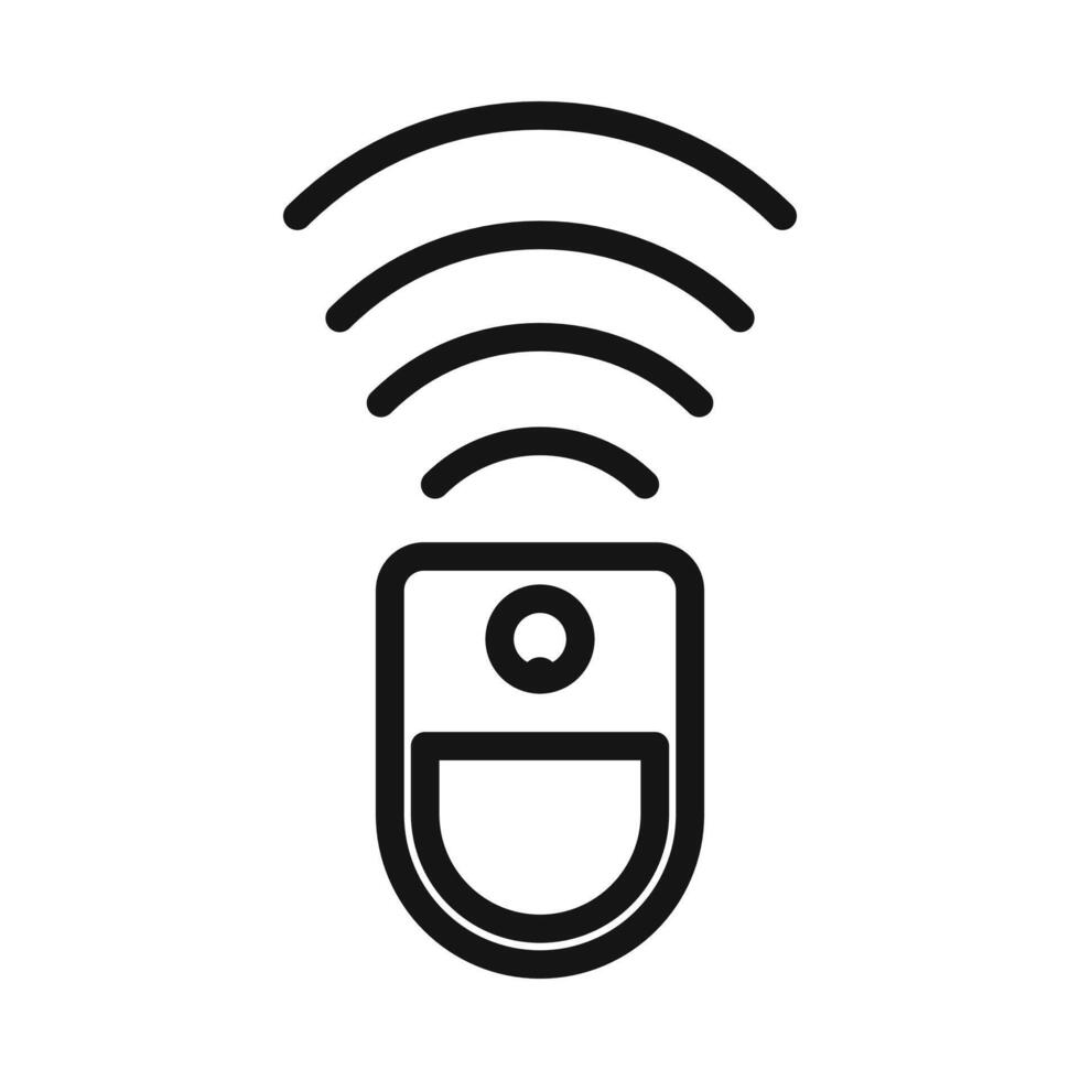 Sensor icon Black line art vector