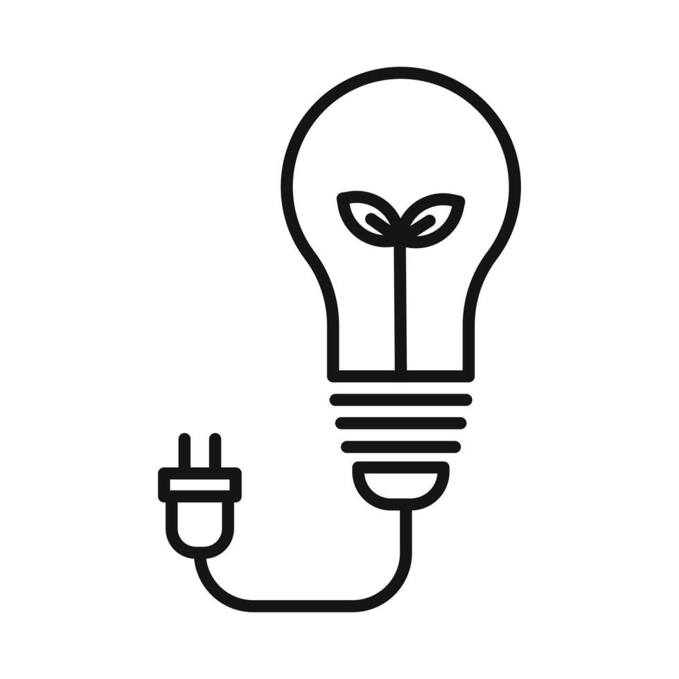 Sustainable ecological energy icon vector