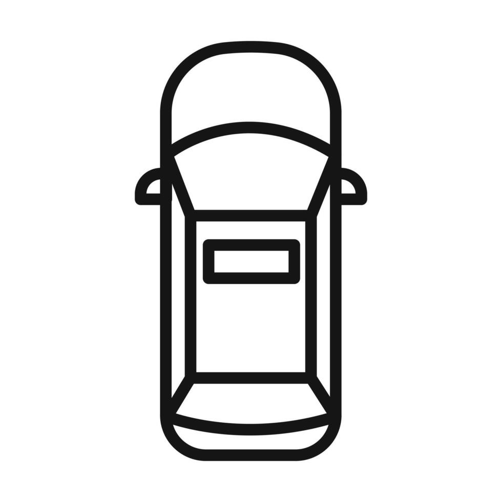 Top view car icon vector