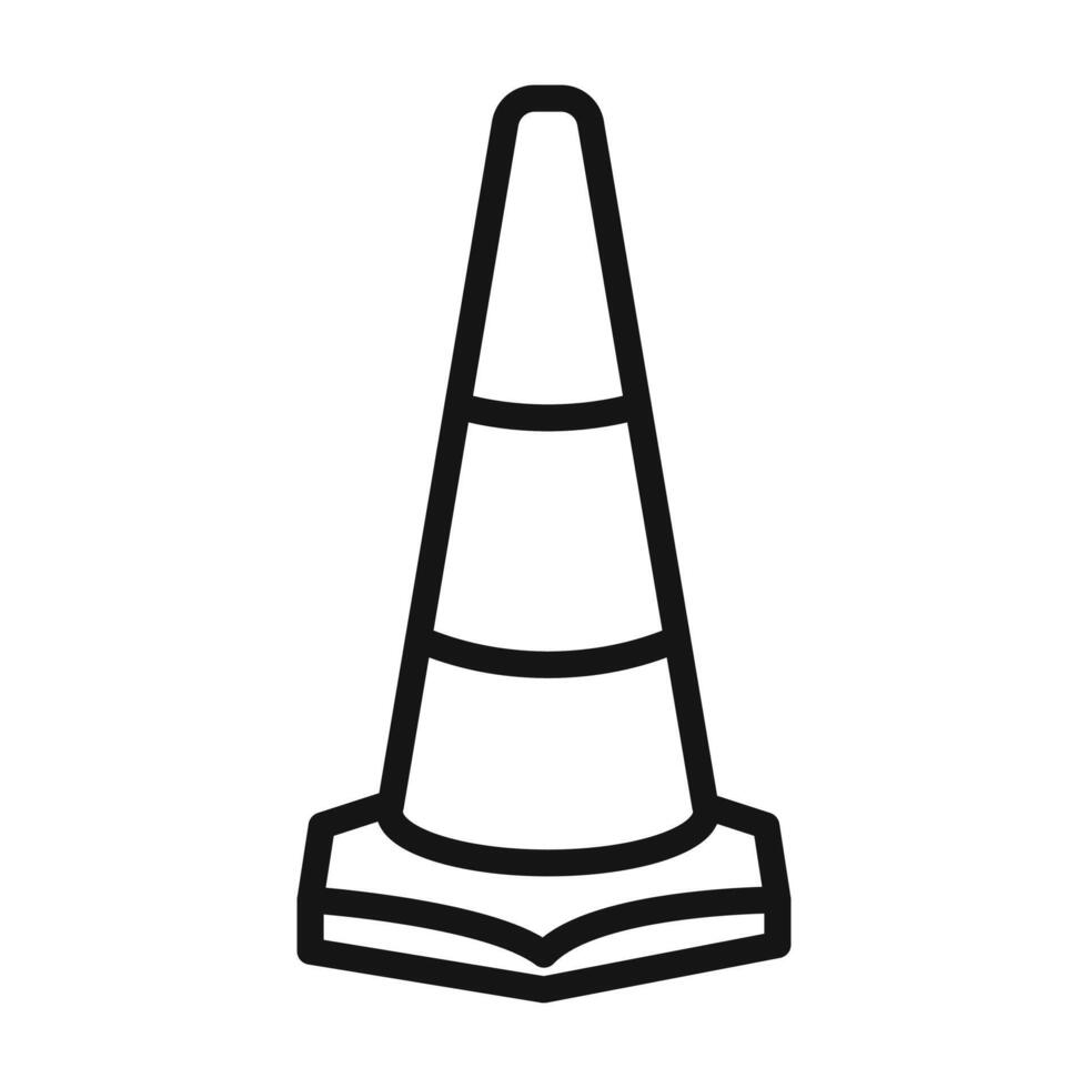 Traffic cone icon vector