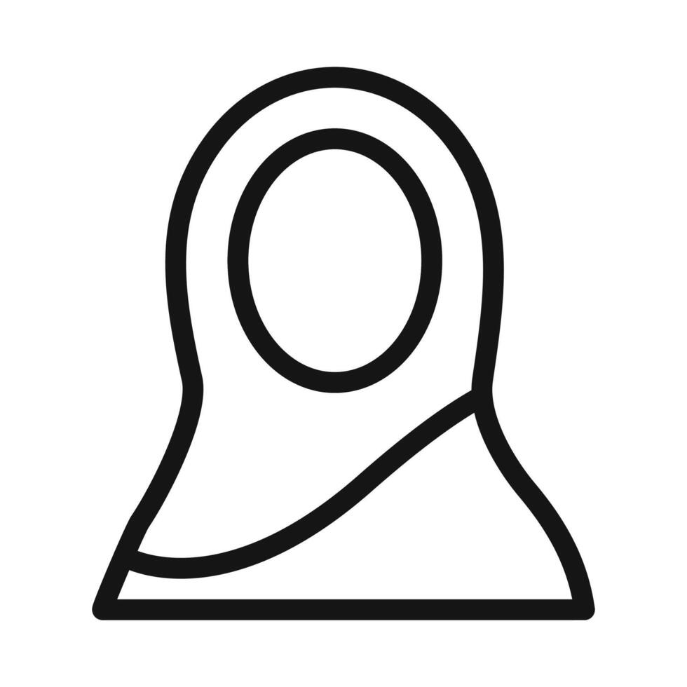 Women hijab icon vector