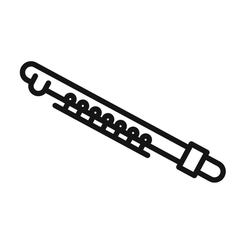 piccolo icon Black line art vector
