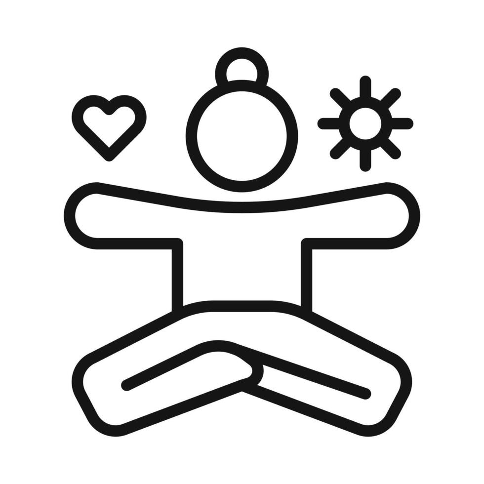 stress management icon vector