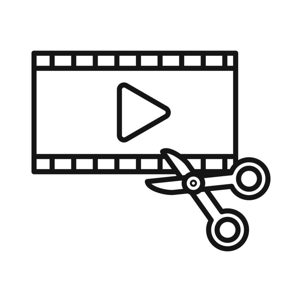 video Editor icon vector