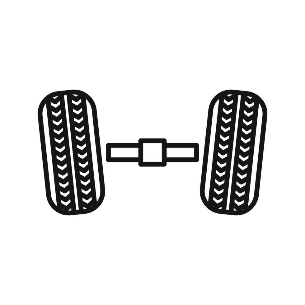 wheel alignment icon vector
