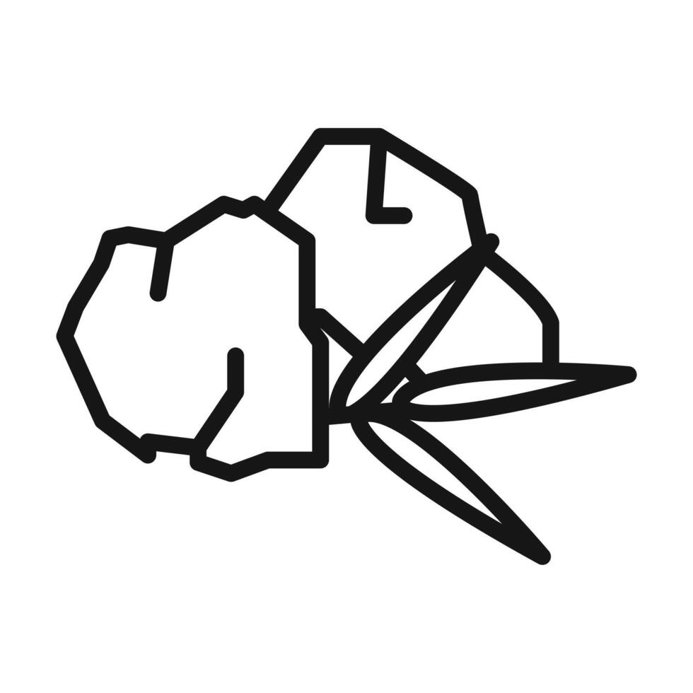 Charcoal icon Black line art vector