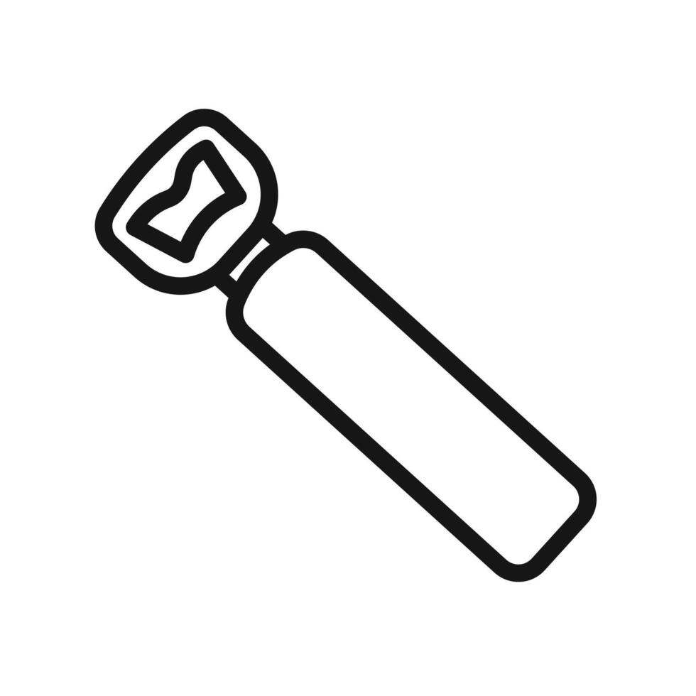 bottle opener icon Black line art vector