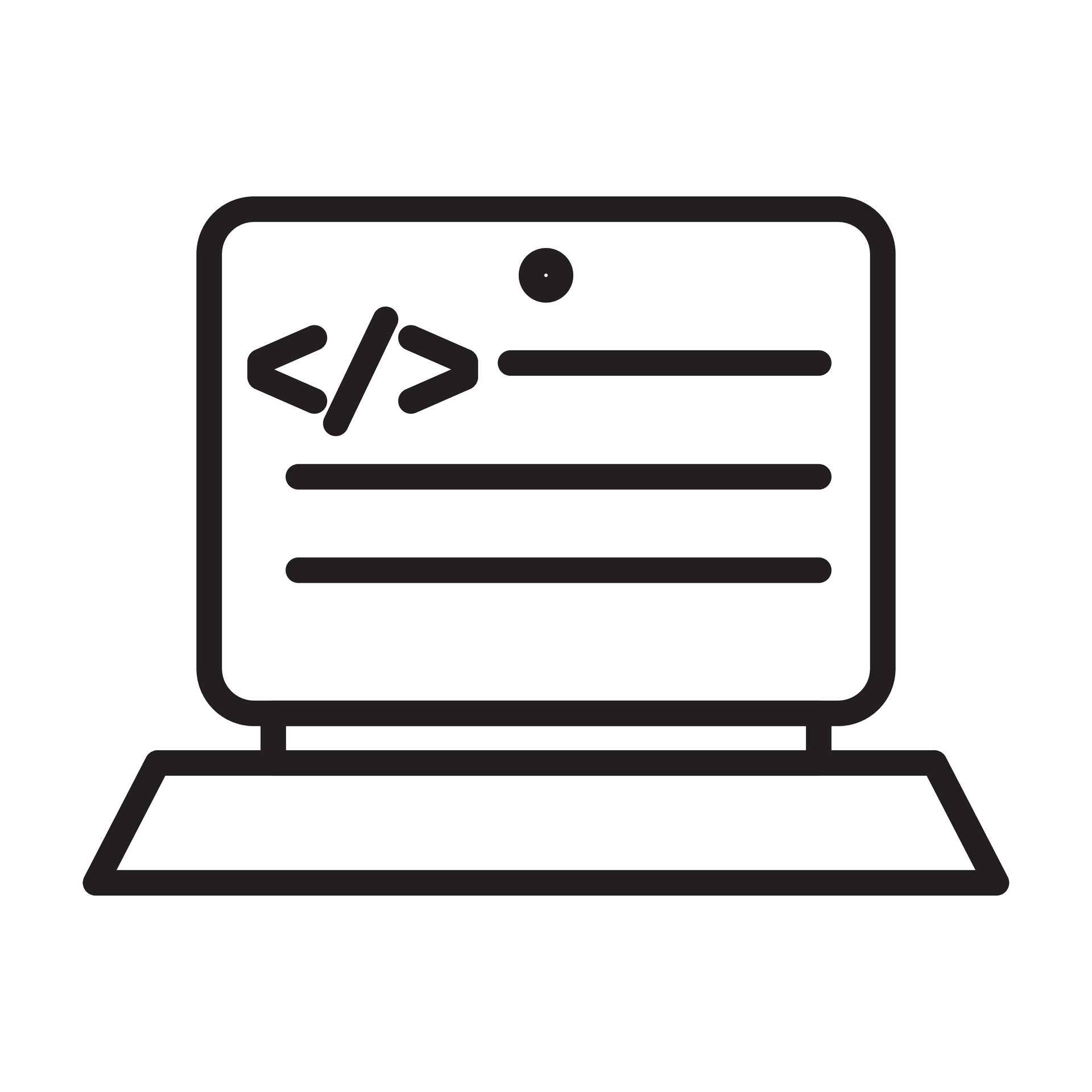coding program icon Black line art 47744879 Vector Art at Vecteezy