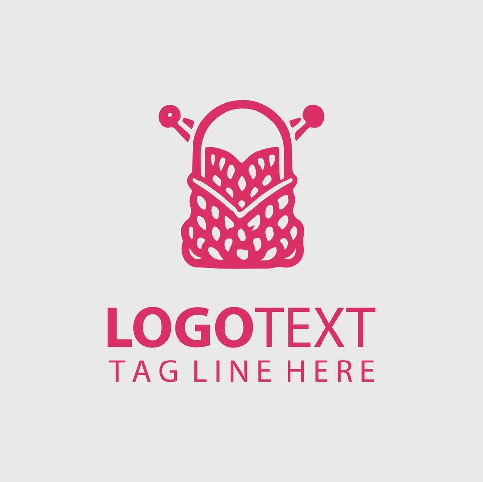 Knitting Logo Illustrations vector