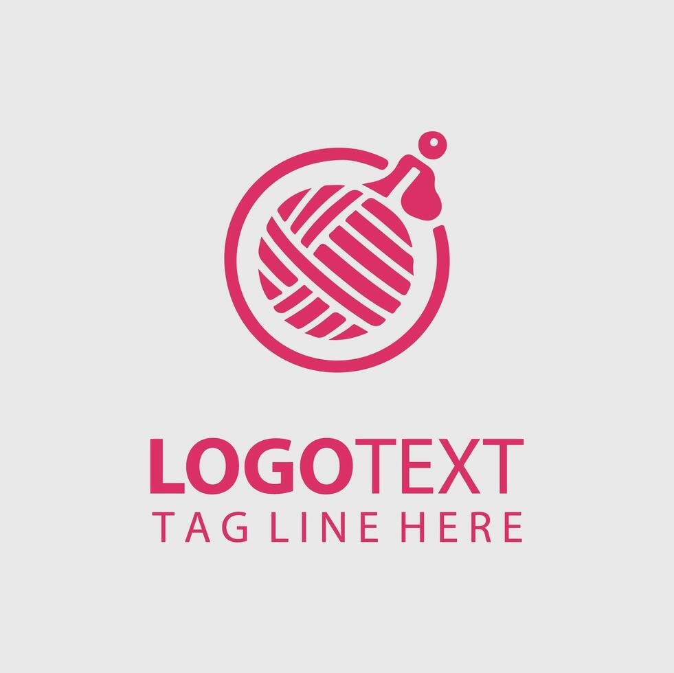Knitting Logo Illustrations vector