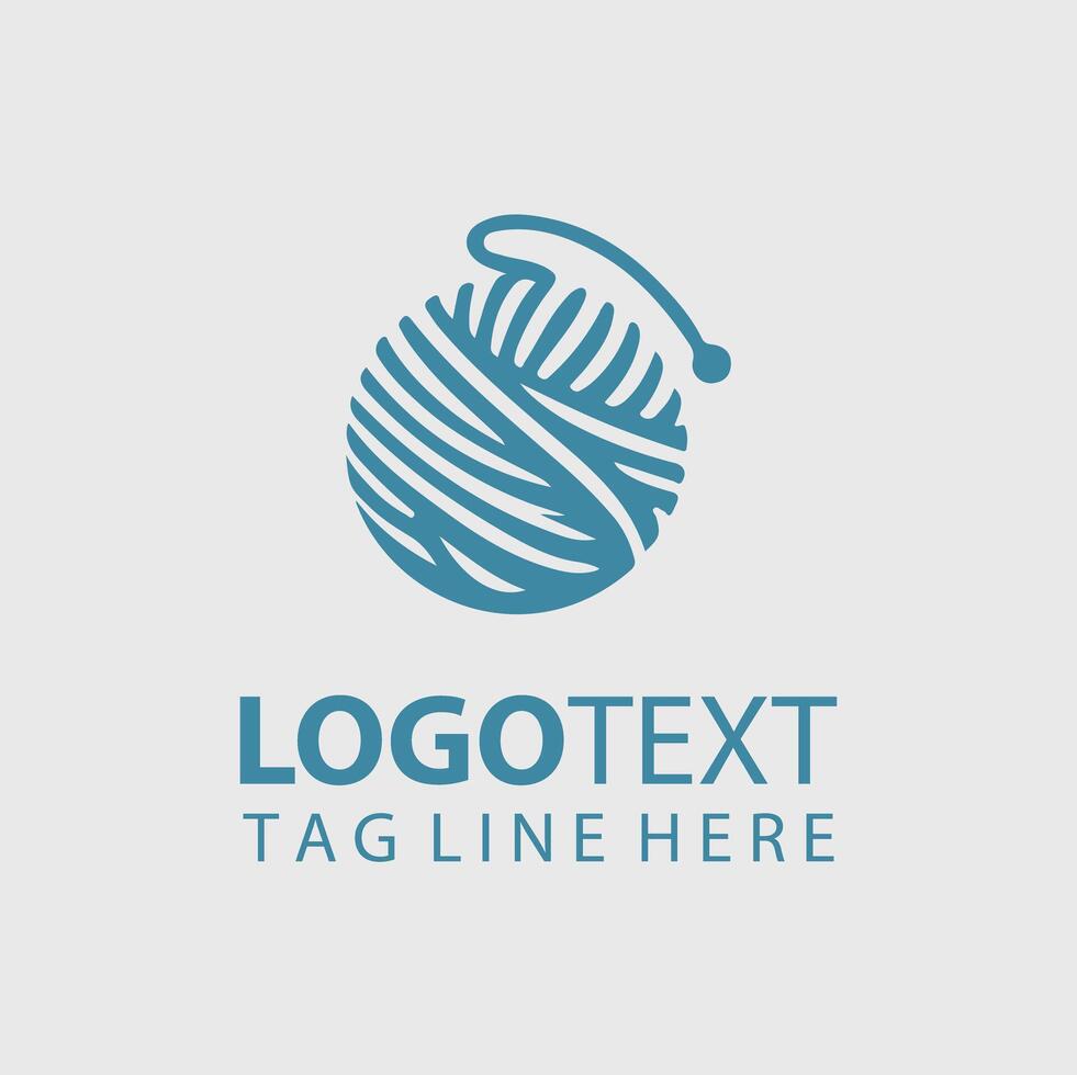 Knitting Logo Illustrations vector
