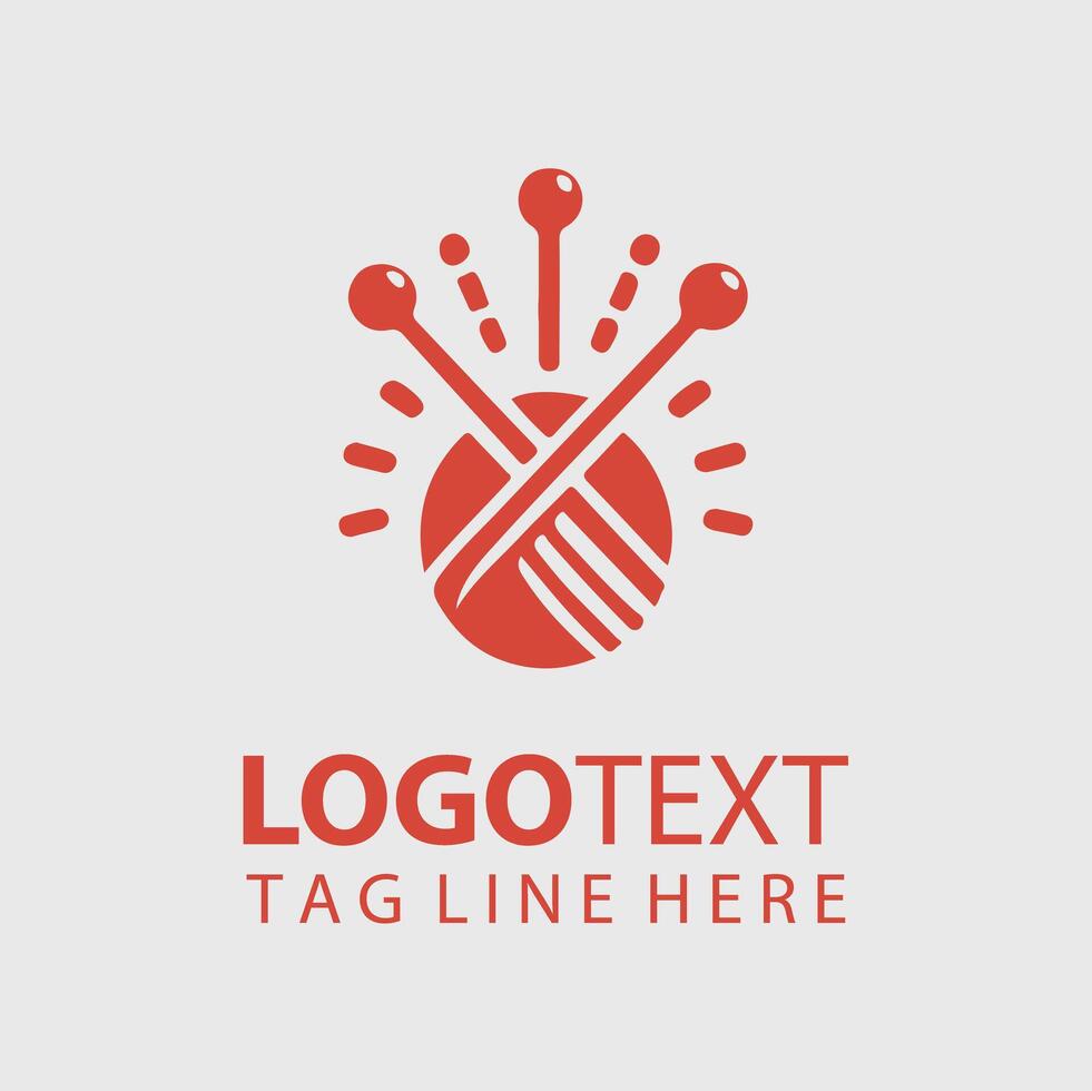 Knitting Logo Illustrations vector