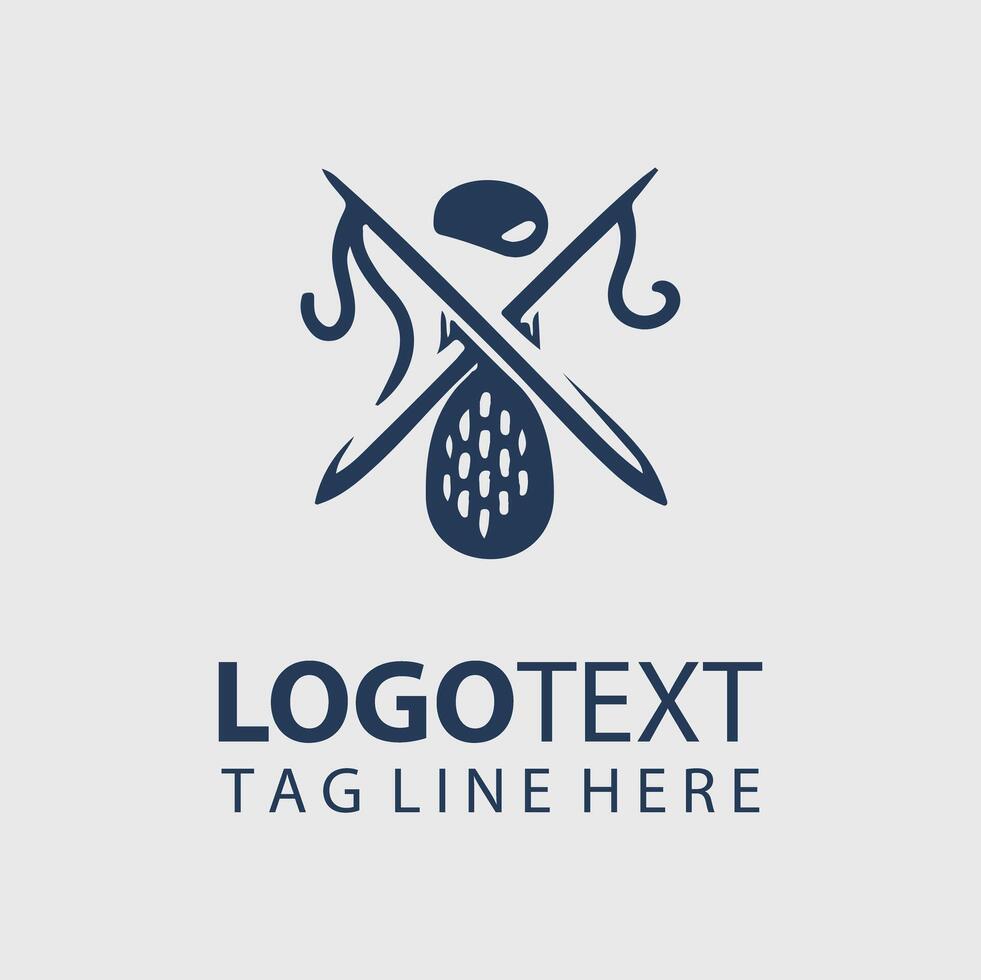 Knitting Logo Illustrations vector