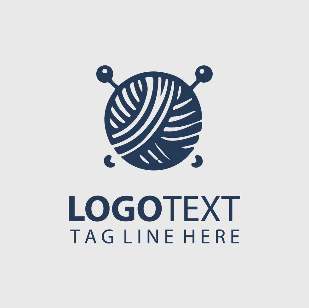 Knitting Logo Illustrations vector