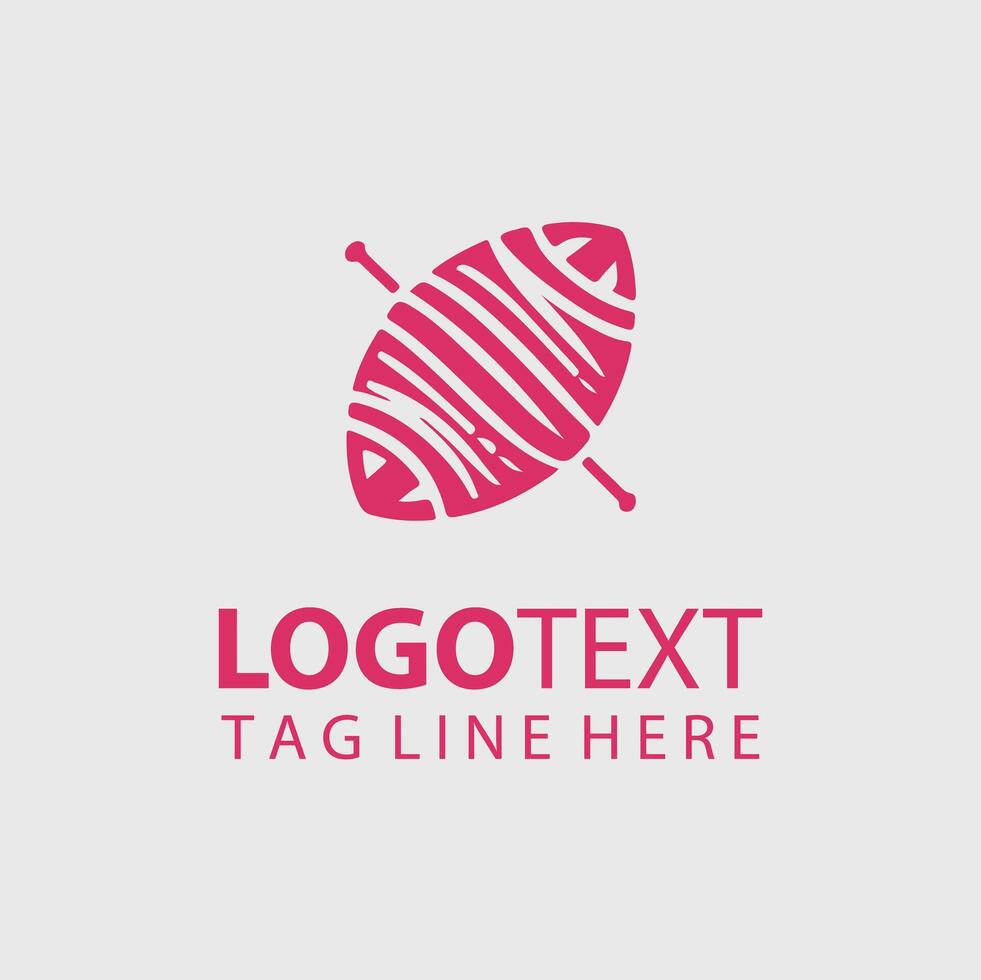 Knitting Logo Illustrations vector