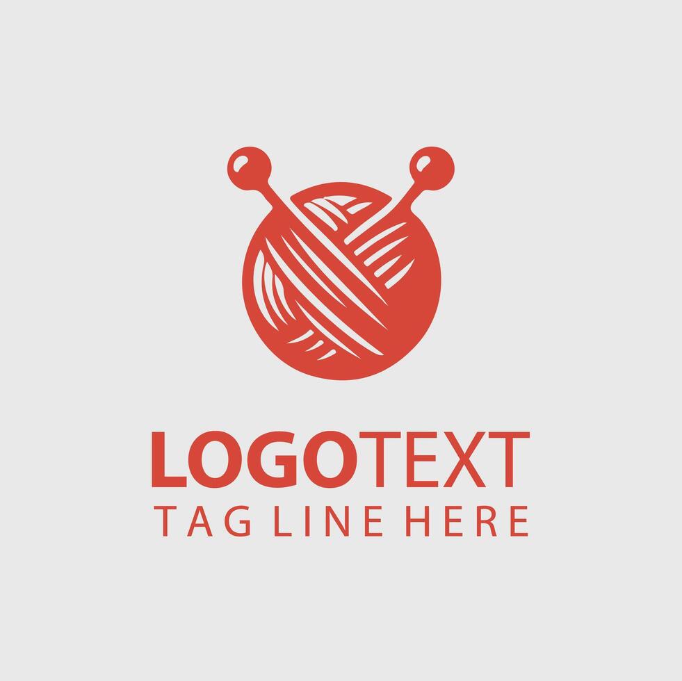 Knitting Logo Illustrations vector