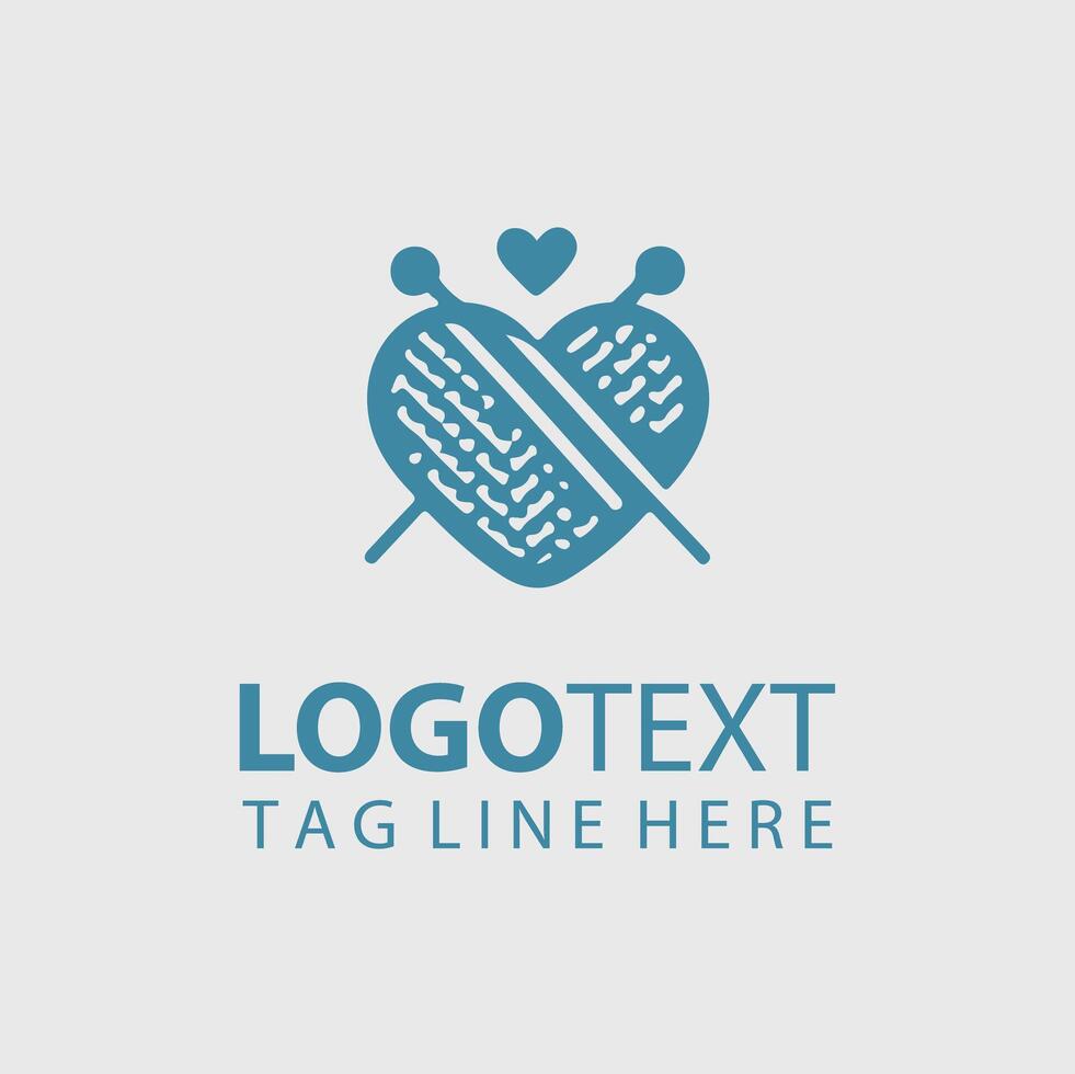 Knitting Logo Illustrations vector