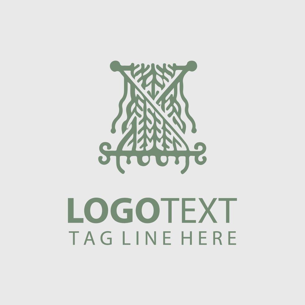 Knitting Logo Illustrations vector