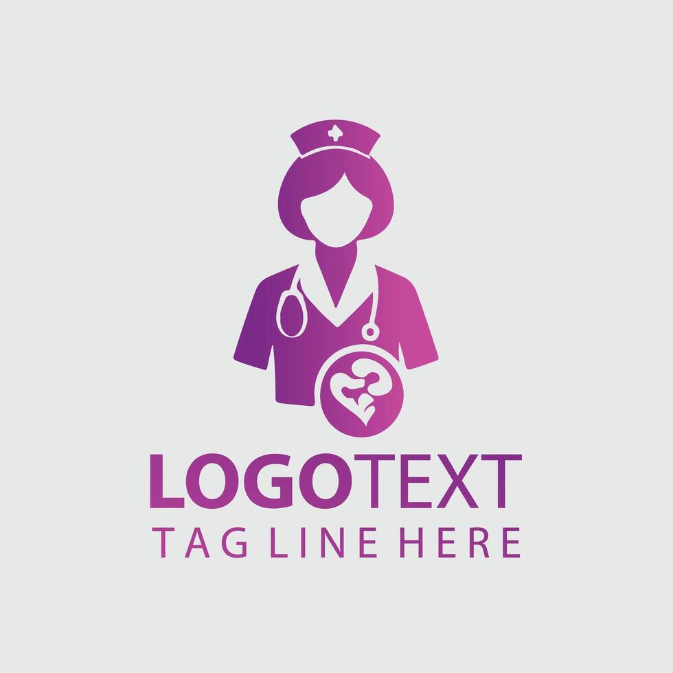Nurse Logo Illustrations vector