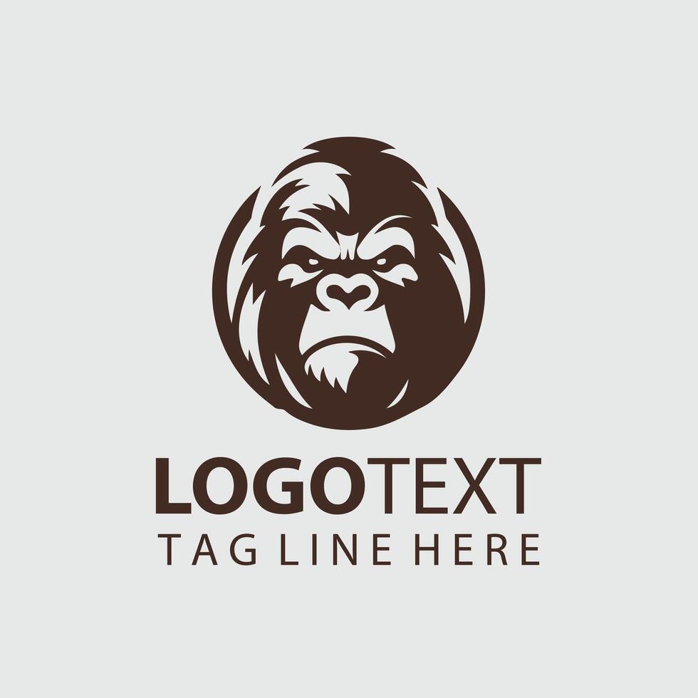 Gorilla Logo Illustrations vector