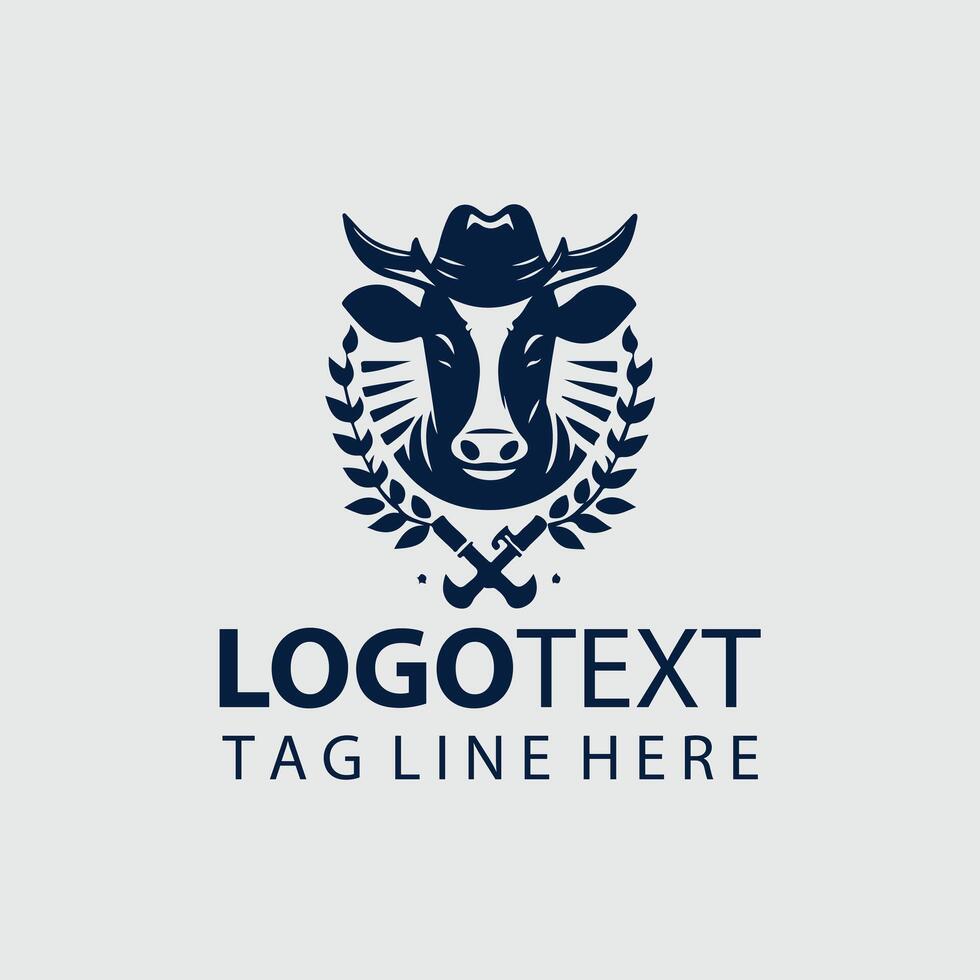 Cowboy Farmer Logo vector