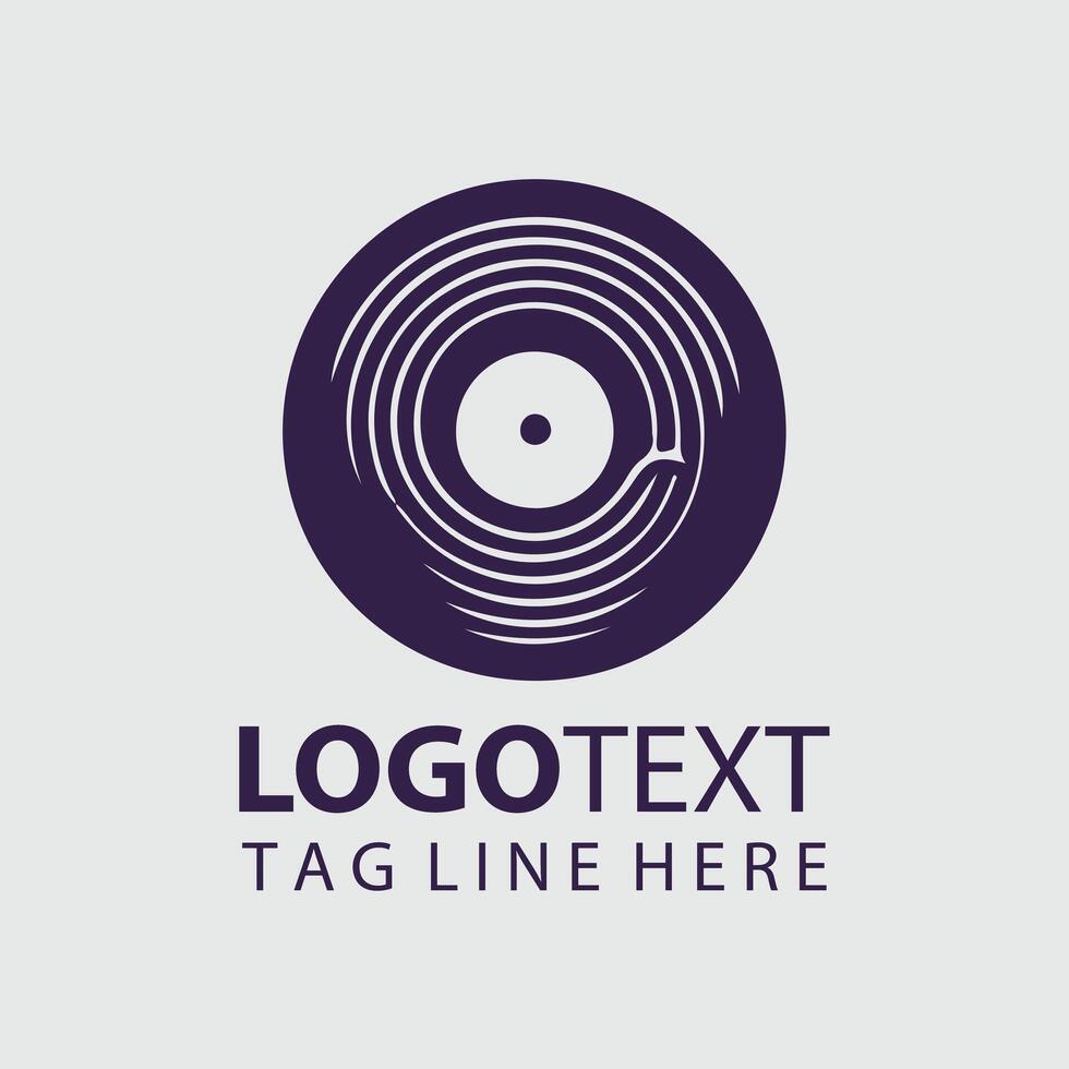 Music Disk Logo vector